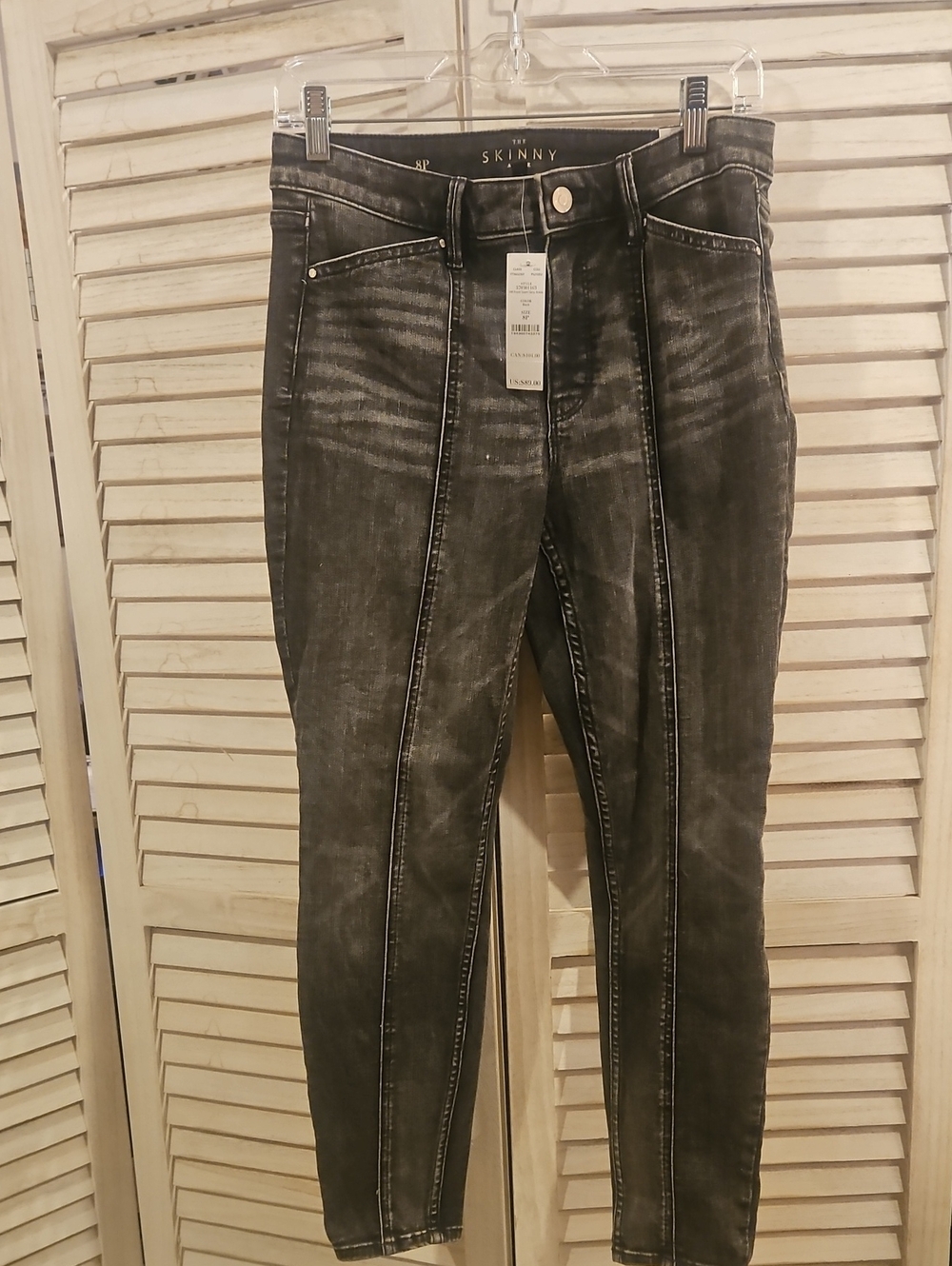 White House Black Market, Skinny High-Rise Black Jeans, 8P, NWT